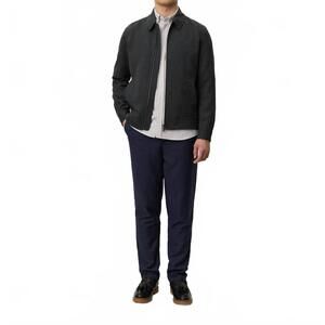 NEW LES DEUX coach herringbone jacket in charcoal